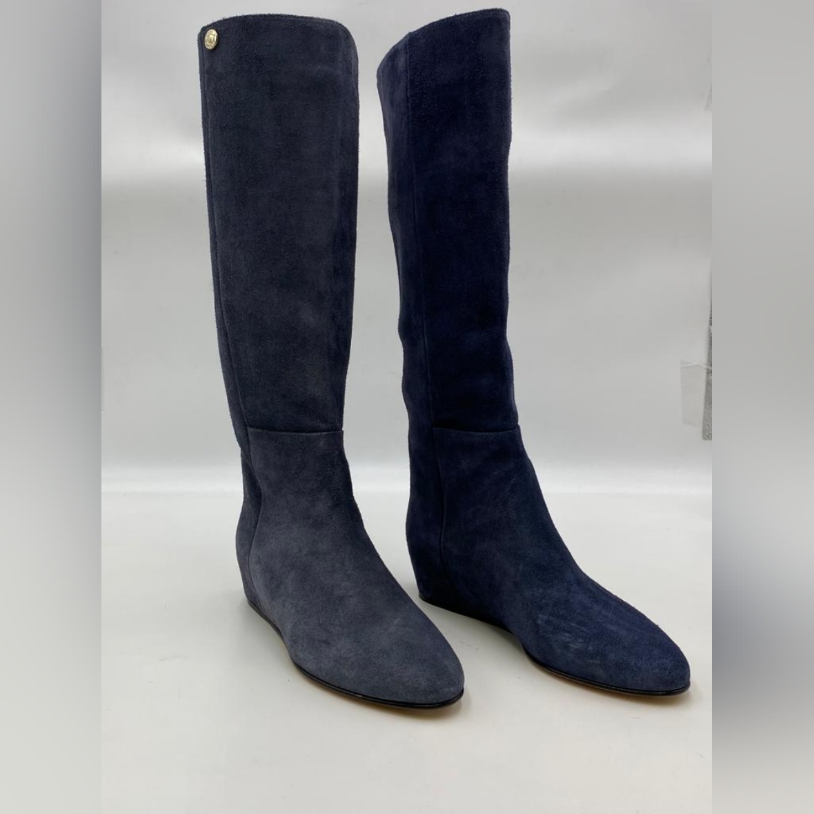 Jimmy Choo Blue Suede Boots
